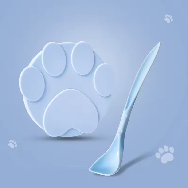 Silicone Dog Cat Canned Lid 2-in-1Food Sealer Spoon