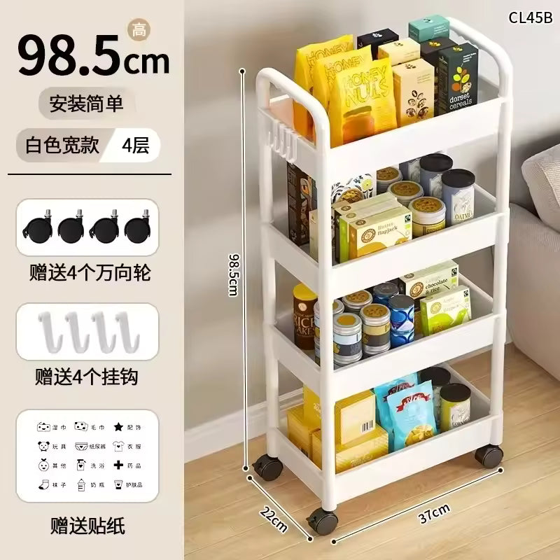 Household Multi-layer Small Cart Storage Rack
