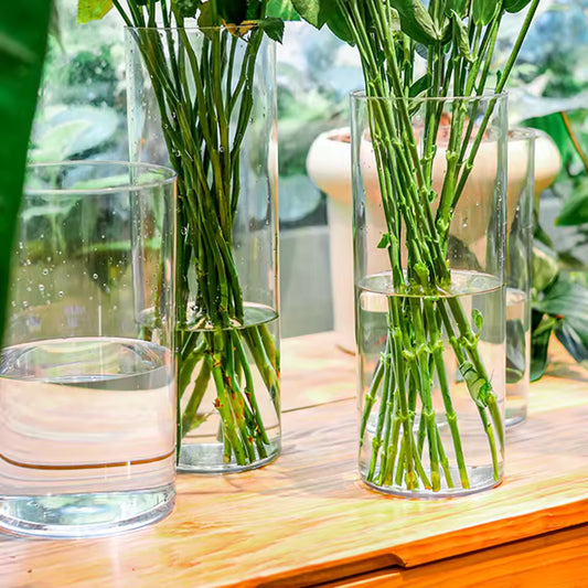 Acrylic Clear Cylinder Flower Vase