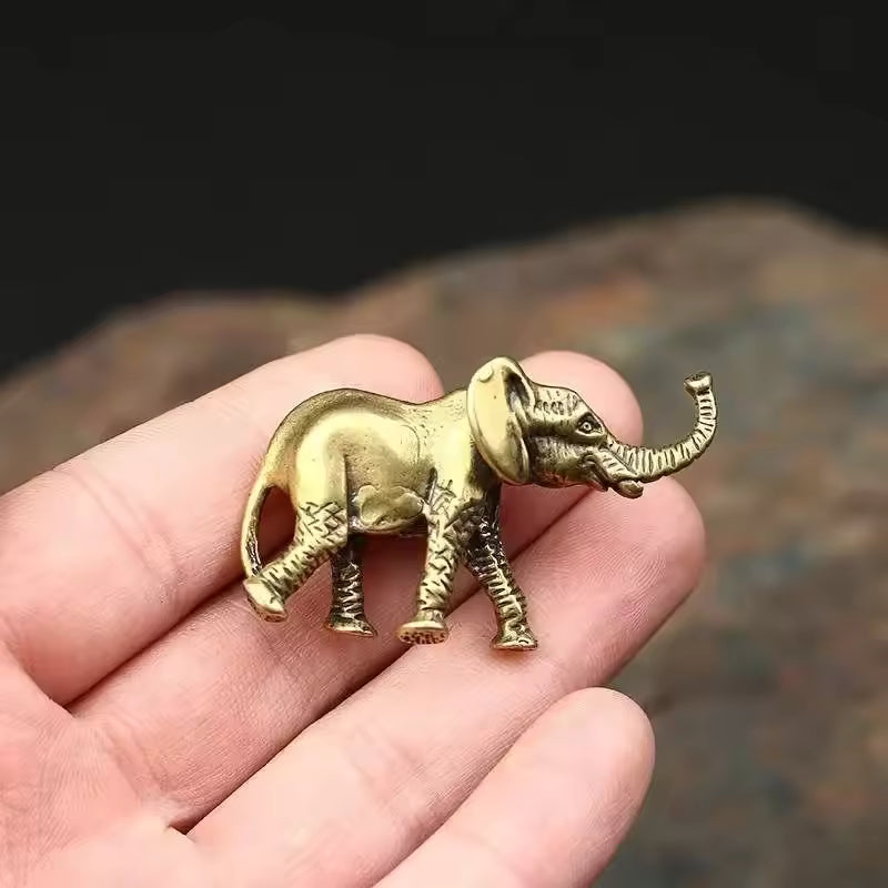 Brass Elephant Metal Figurines
