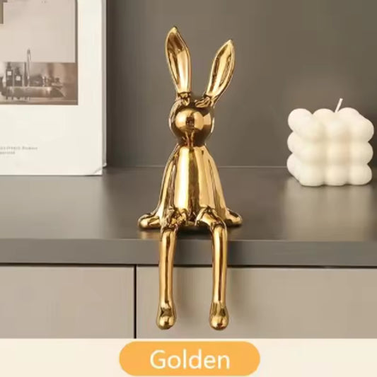 Creative Ceramic Long-Eared Rabbit