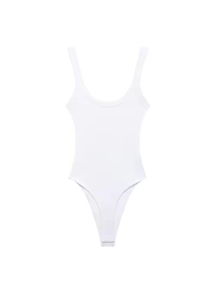 TRZA-Skinny Ribbed Bodysuits for Women