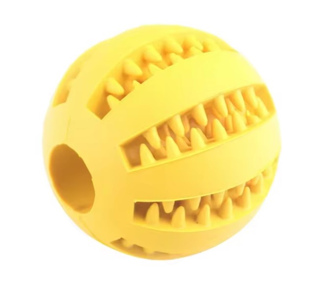 Natural Rubber Dog Leaking Ball Toy – Chew & Play
