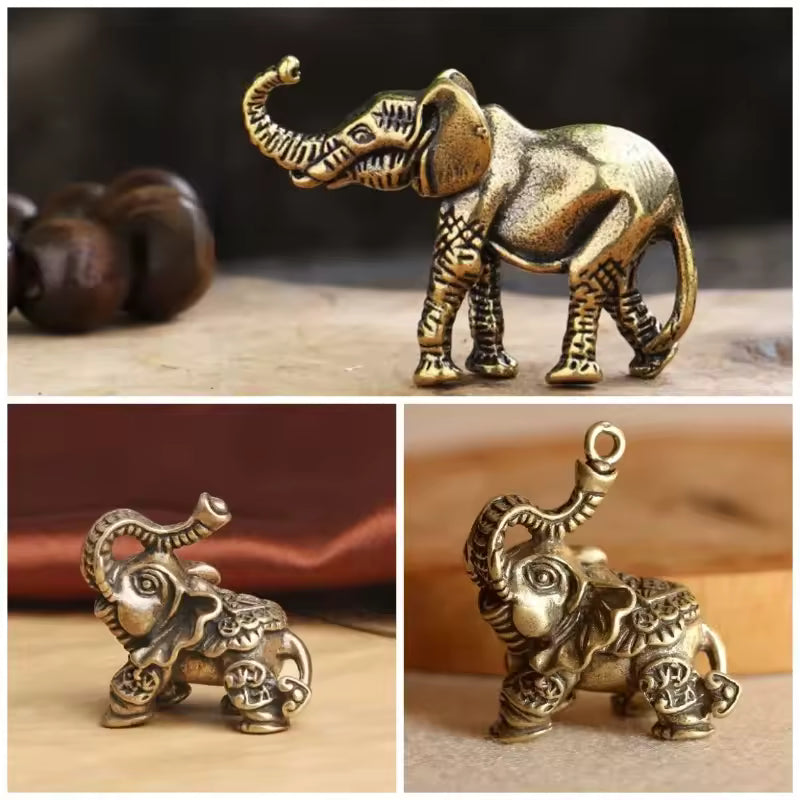 Brass Elephant Metal Figurines