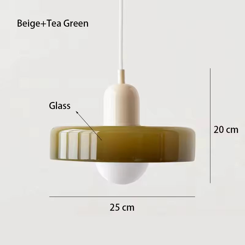 Nordic Retro Glass Pendant Lamps
