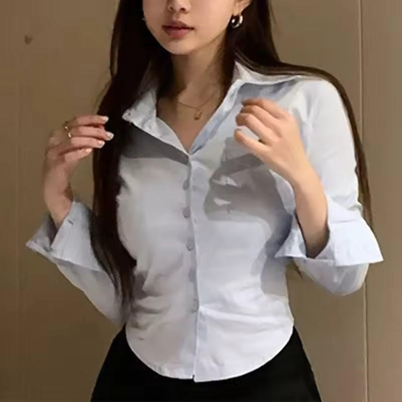 Women’s White Chiffon Blouse