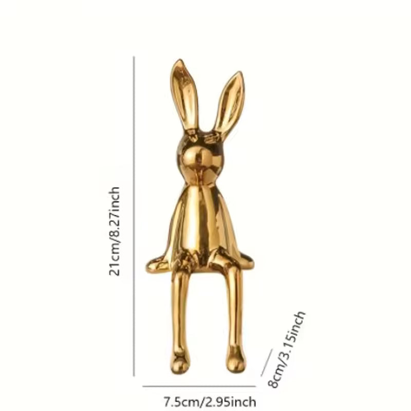 Creative Ceramic Long-Eared Rabbit