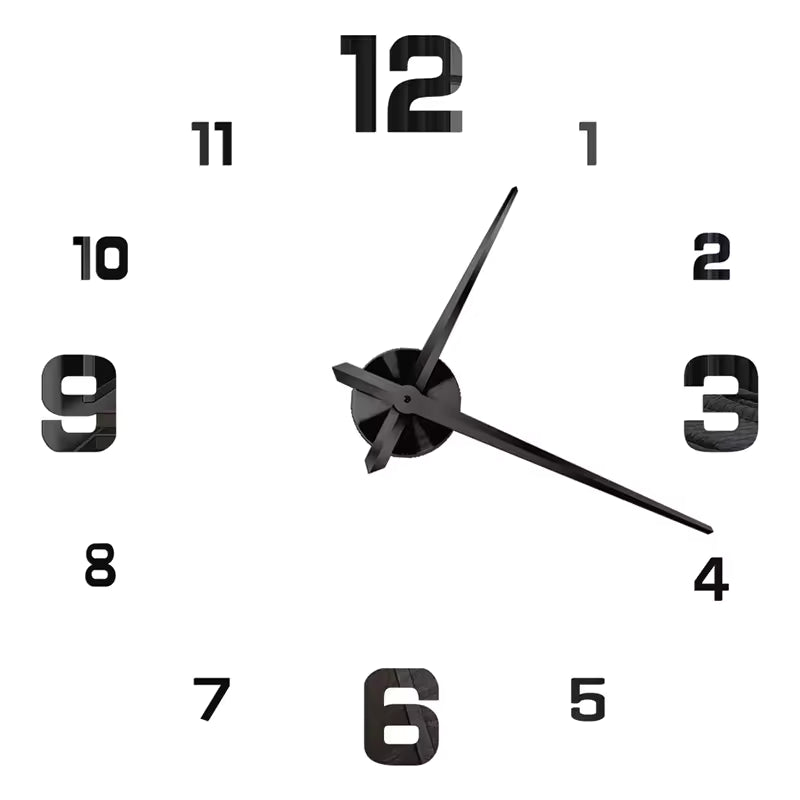 Large 3D DIY Wall Clock