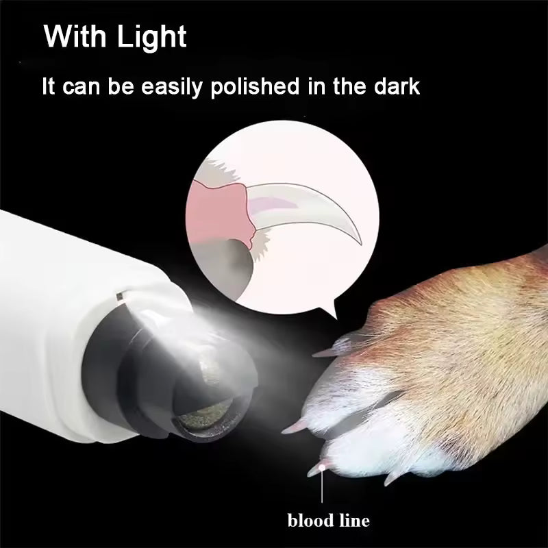 Electric Dog Nail Clippers Rechargeable USB Charging