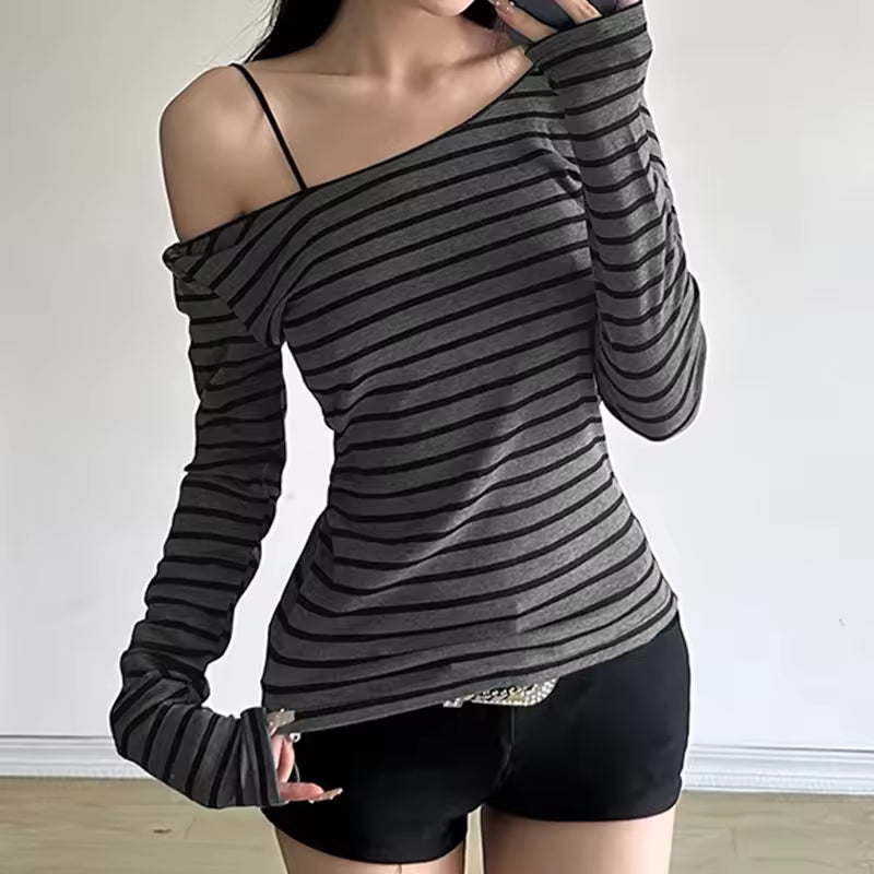 Women’s Striped Long Sleeve Top