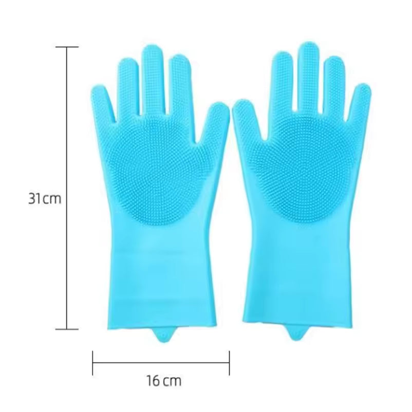 Scrub brush Teddy silicone bath gloves