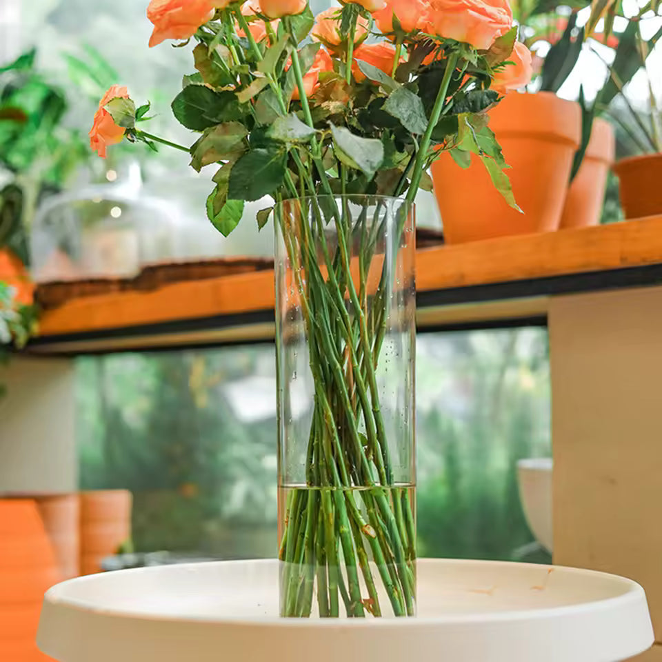 Acrylic Clear Cylinder Flower Vase