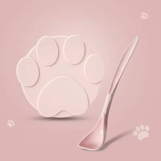 Silicone Dog Cat Canned Lid 2-in-1Food Sealer Spoon