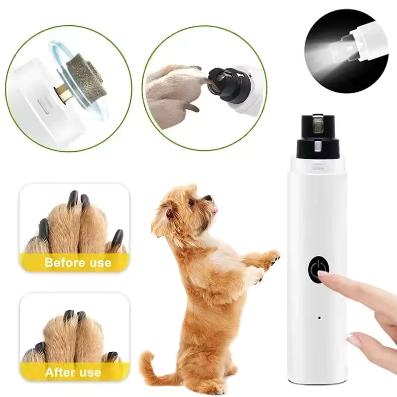 Electric Dog Nail Clippers Rechargeable USB Charging