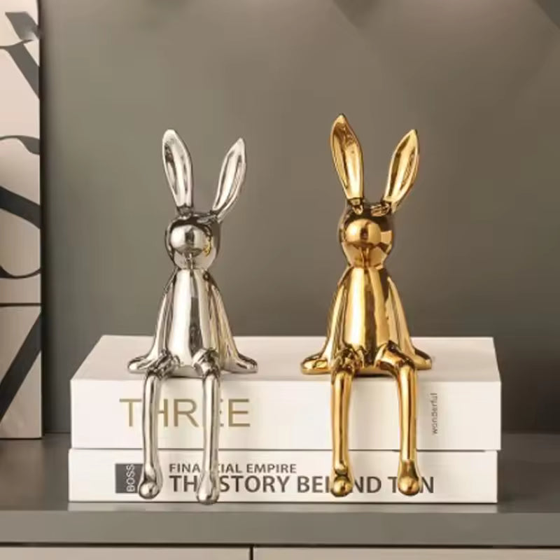 Creative Ceramic Long-Eared Rabbit