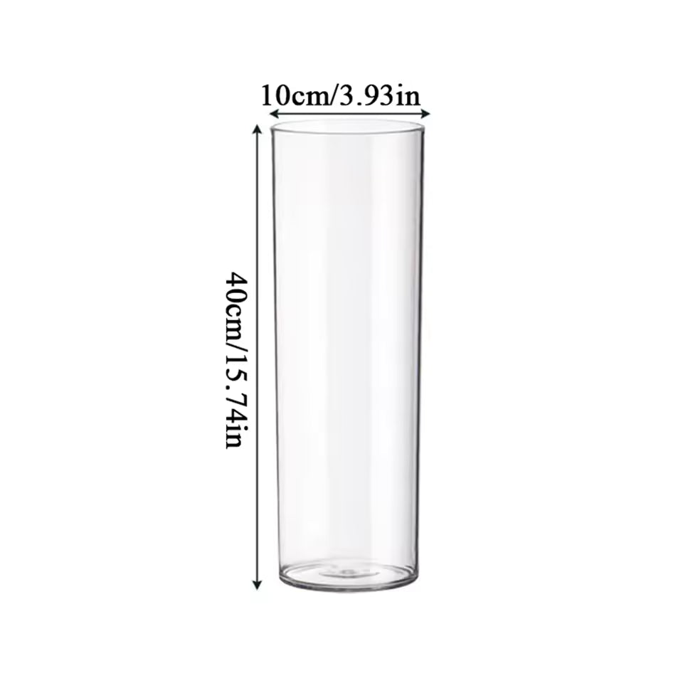 Acrylic Clear Cylinder Flower Vase