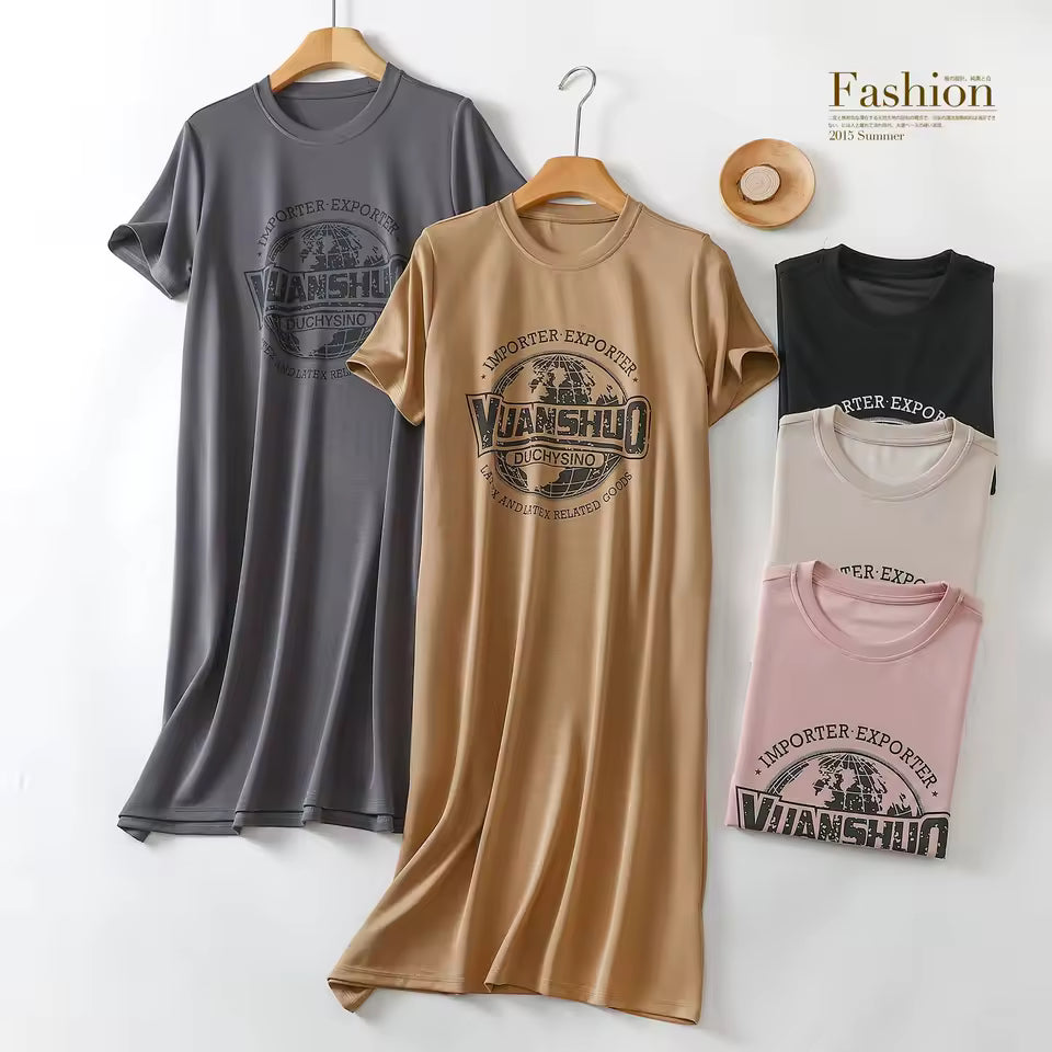 Casual Loose Dress Short sleeves