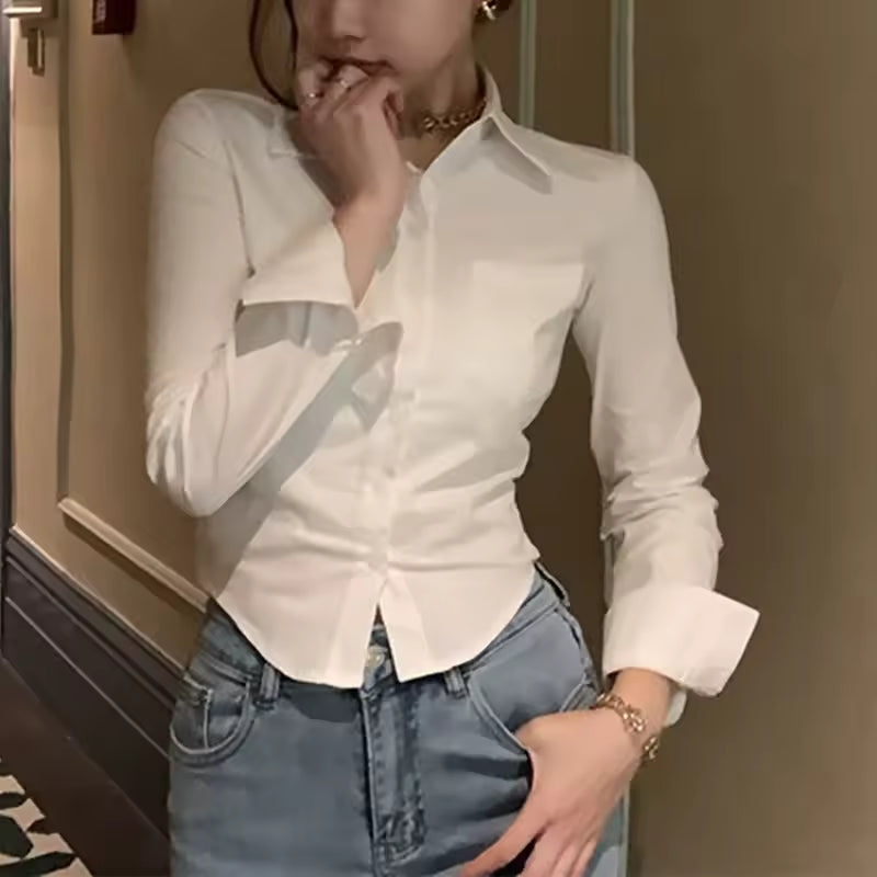 Women’s White Chiffon Blouse