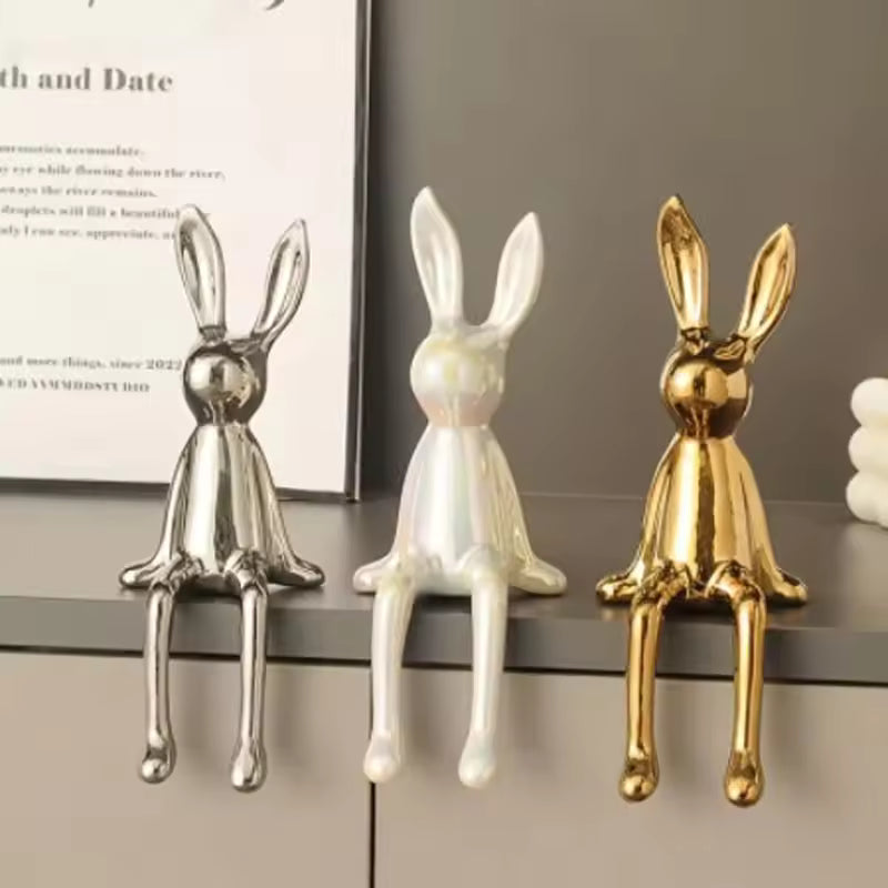 Creative Ceramic Long-Eared Rabbit