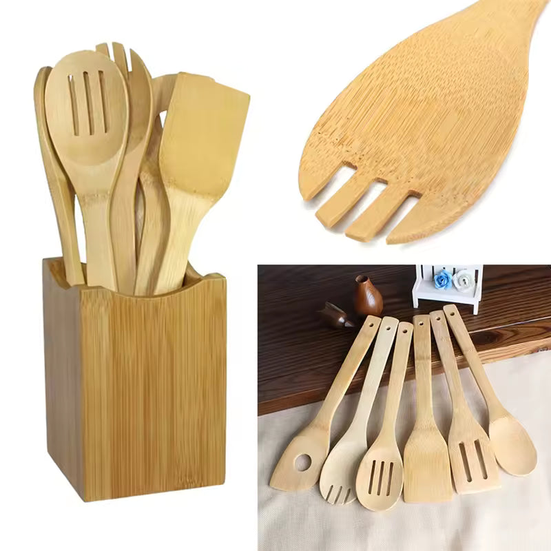 Bamboo Cooking Utensil Set