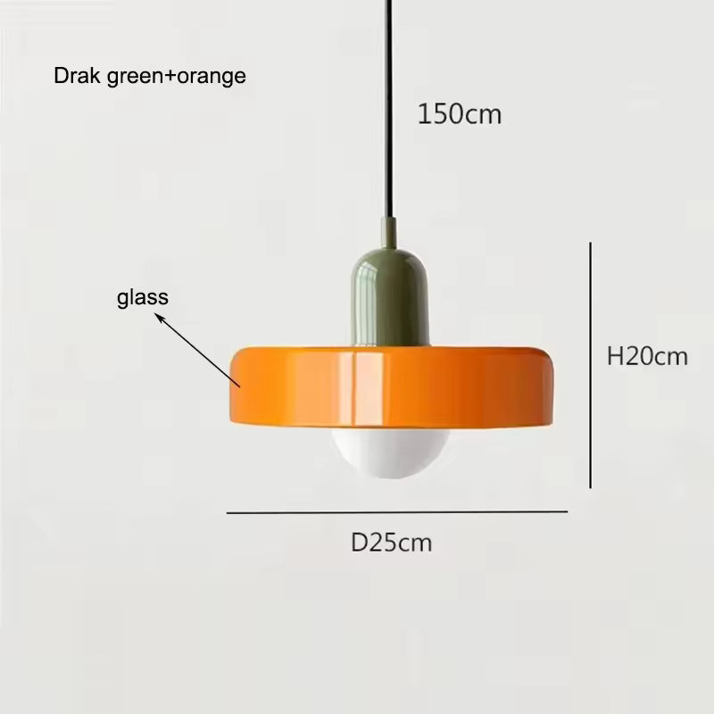 Nordic Retro Glass Pendant Lamps