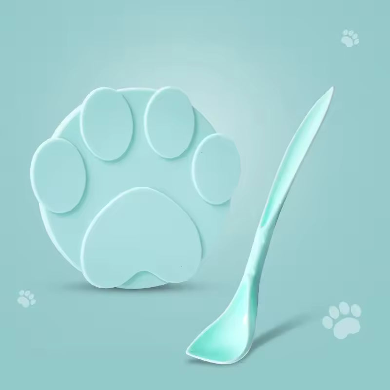 Silicone Dog Cat Canned Lid 2-in-1Food Sealer Spoon