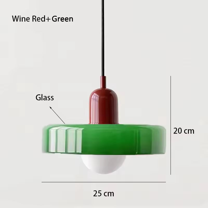 Nordic Retro Glass Pendant Lamps