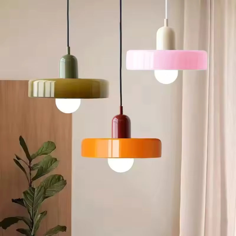 Nordic Retro Glass Pendant Lamps
