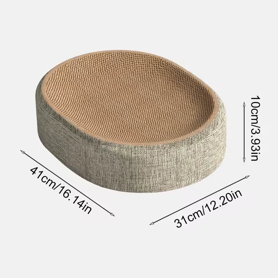 Oval Shape Scratch Pad For Cats
