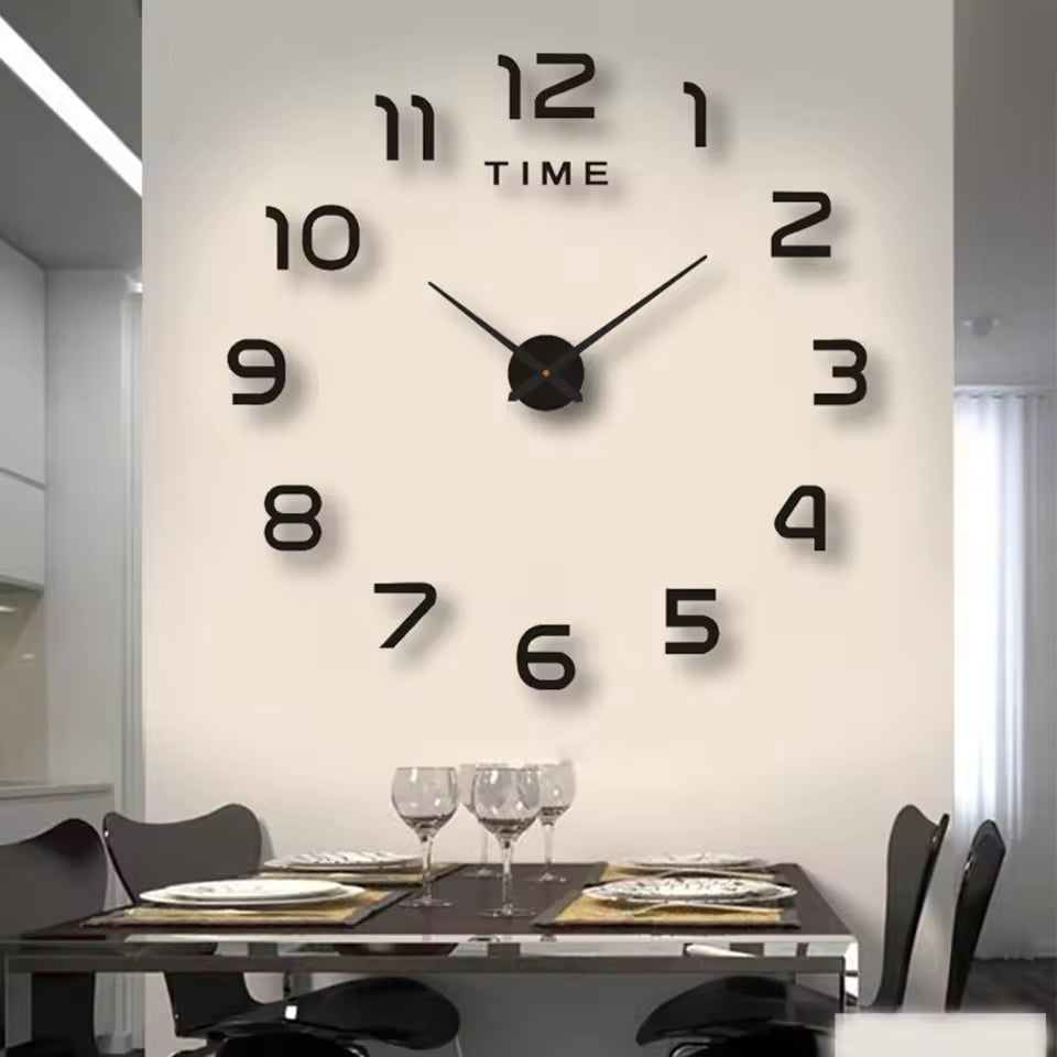 Large 3D DIY Wall Clock