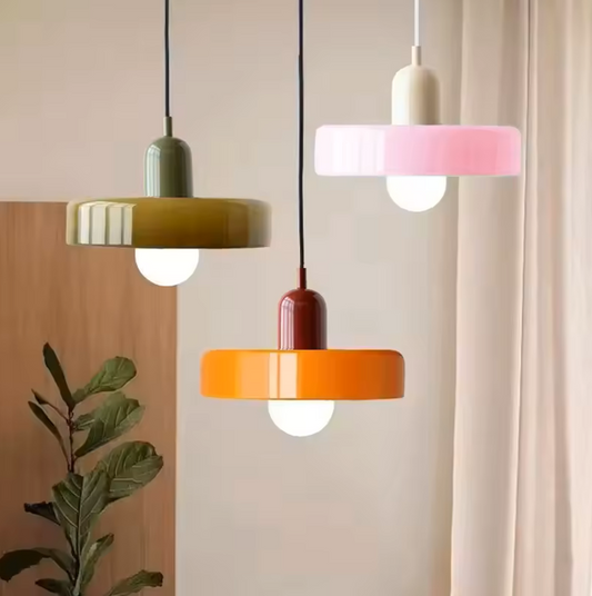 Nordic Retro Glass Pendant Lamps