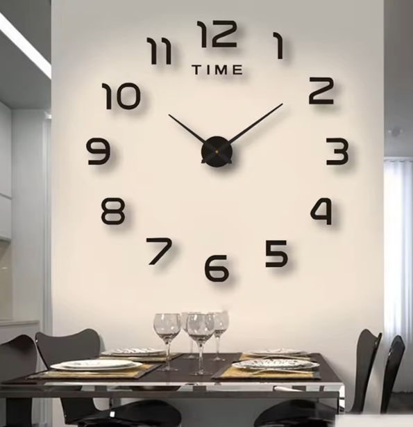 Large 3D DIY Wall Clock