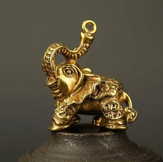 Brass Elephant Metal Figurines