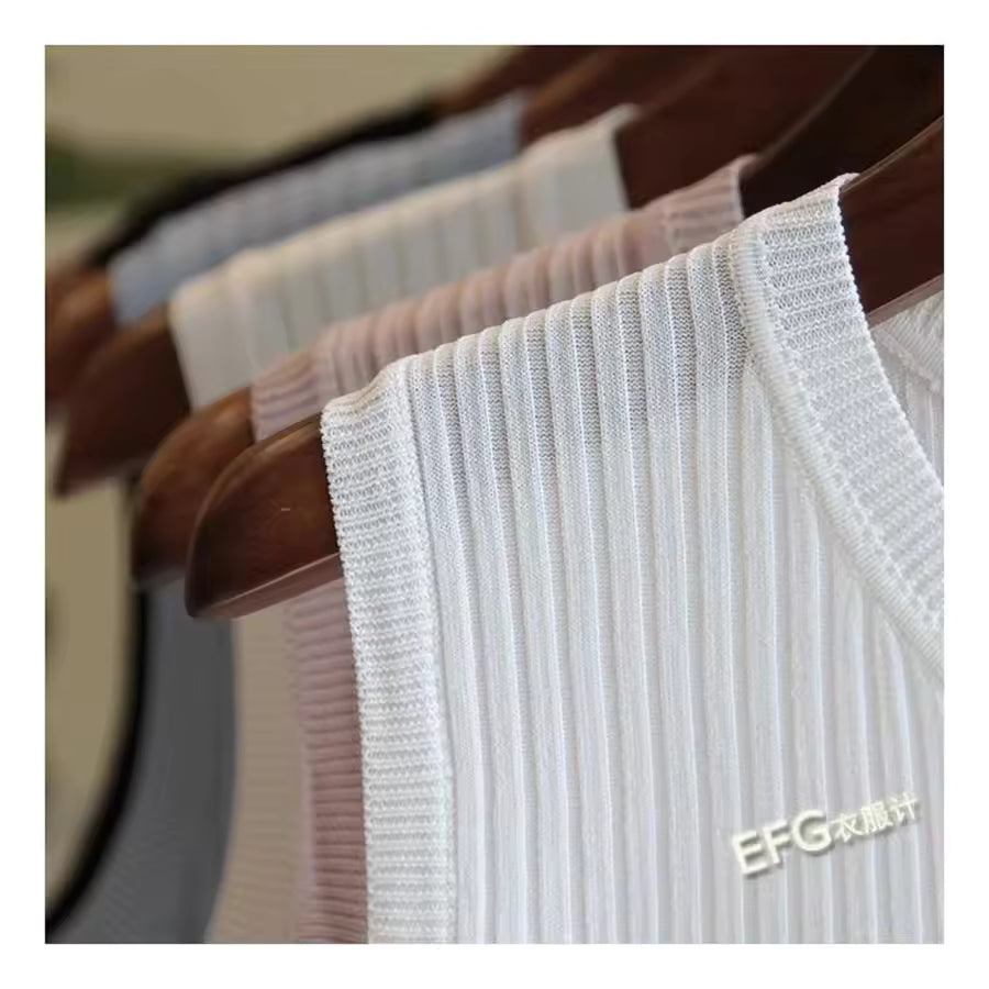Women’s Summer Sleeveless Knitted Blouse