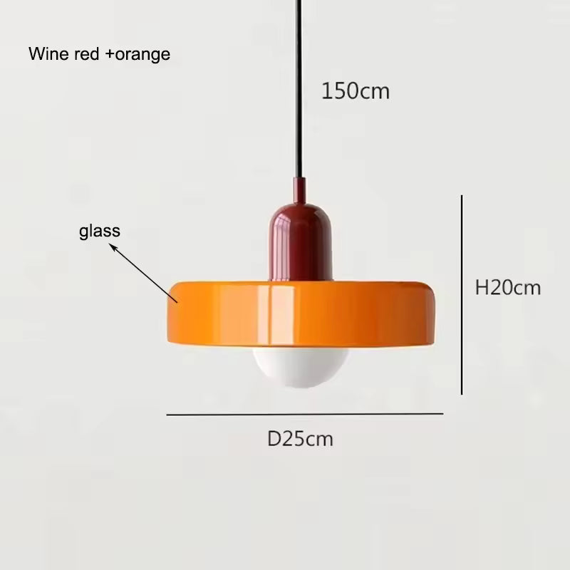 Nordic Retro Glass Pendant Lamps