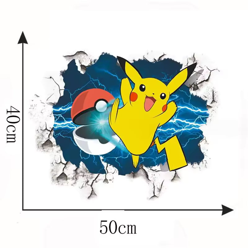 Cartoon Pikachu Wall Stickers