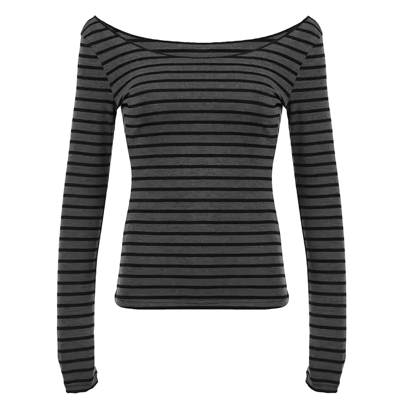 Women’s Striped Long Sleeve Top