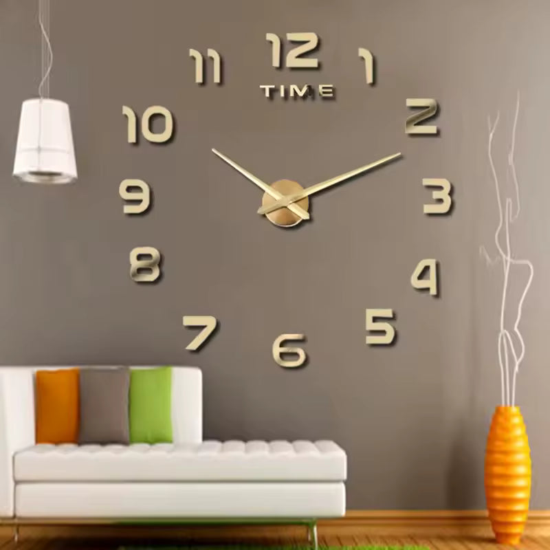 Large 3D DIY Wall Clock