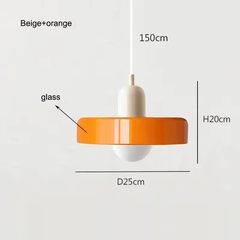 Nordic Retro Glass Pendant Lamps