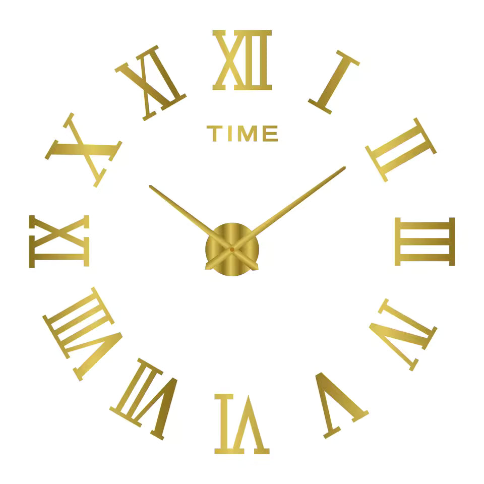 Large 3D DIY Wall Clock