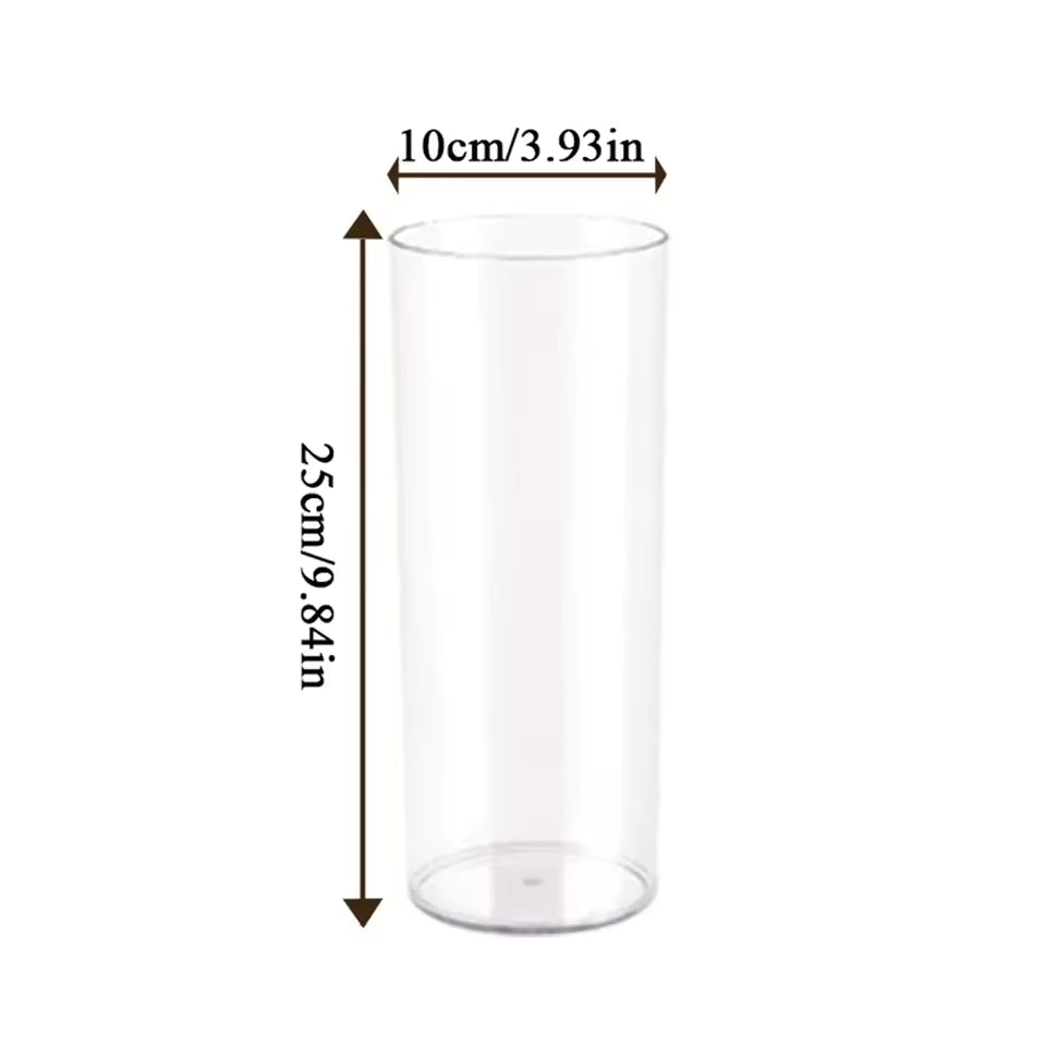 Acrylic Clear Cylinder Flower Vase