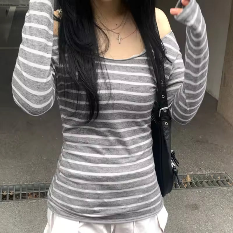 Women’s Striped Long Sleeve Top